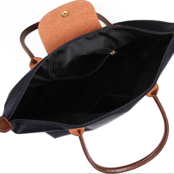 *NEW*  Nylon Foldable Tote Black - Picture 2 of 4